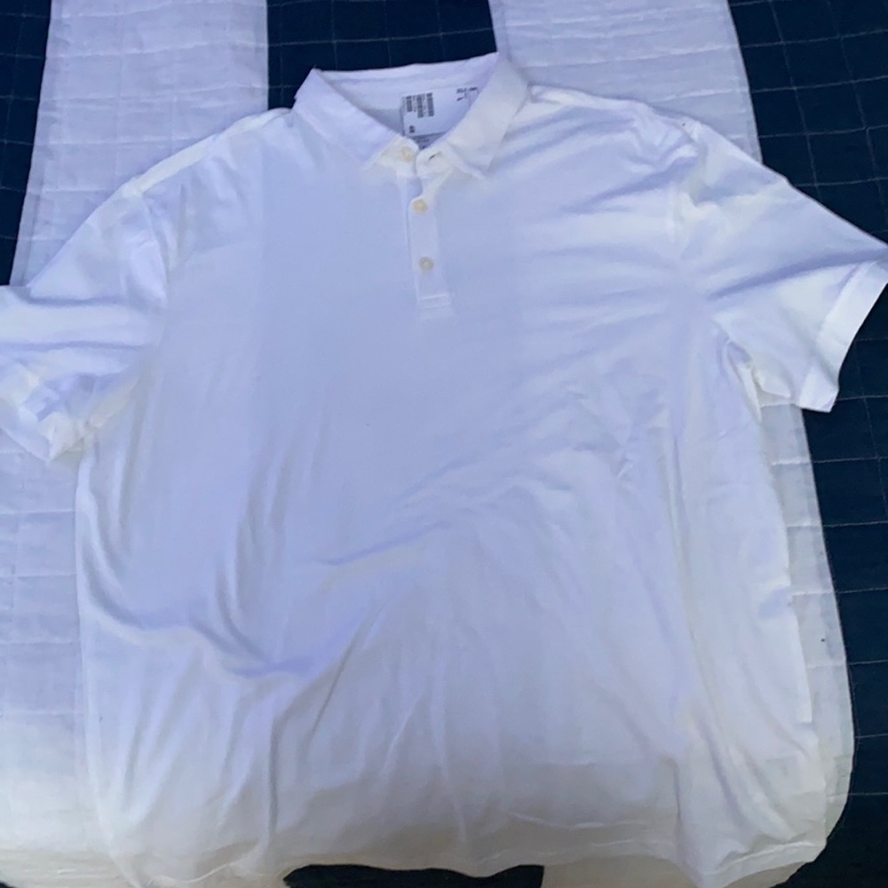 H&M men’s white slim fit polo